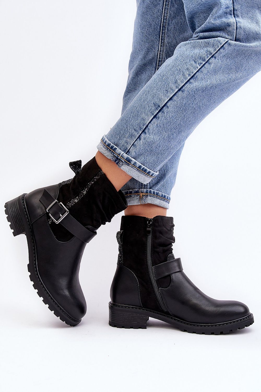 Botine cu toc model 189397 Step in style