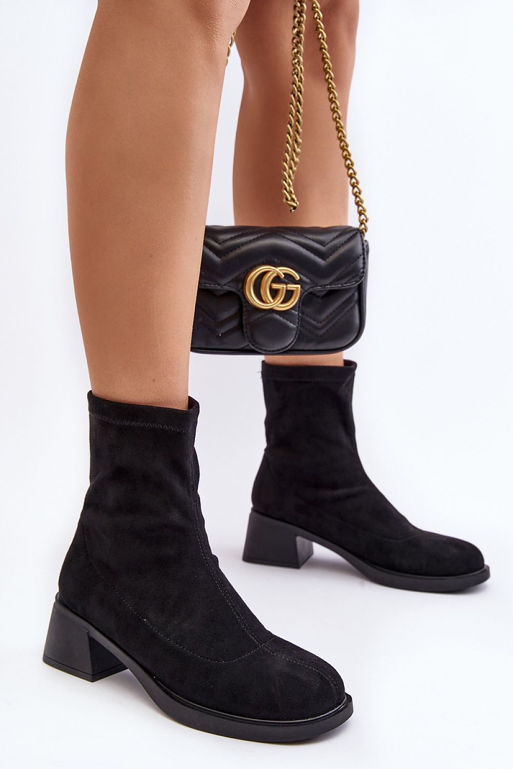Botine cu toc model 189842 Step in style