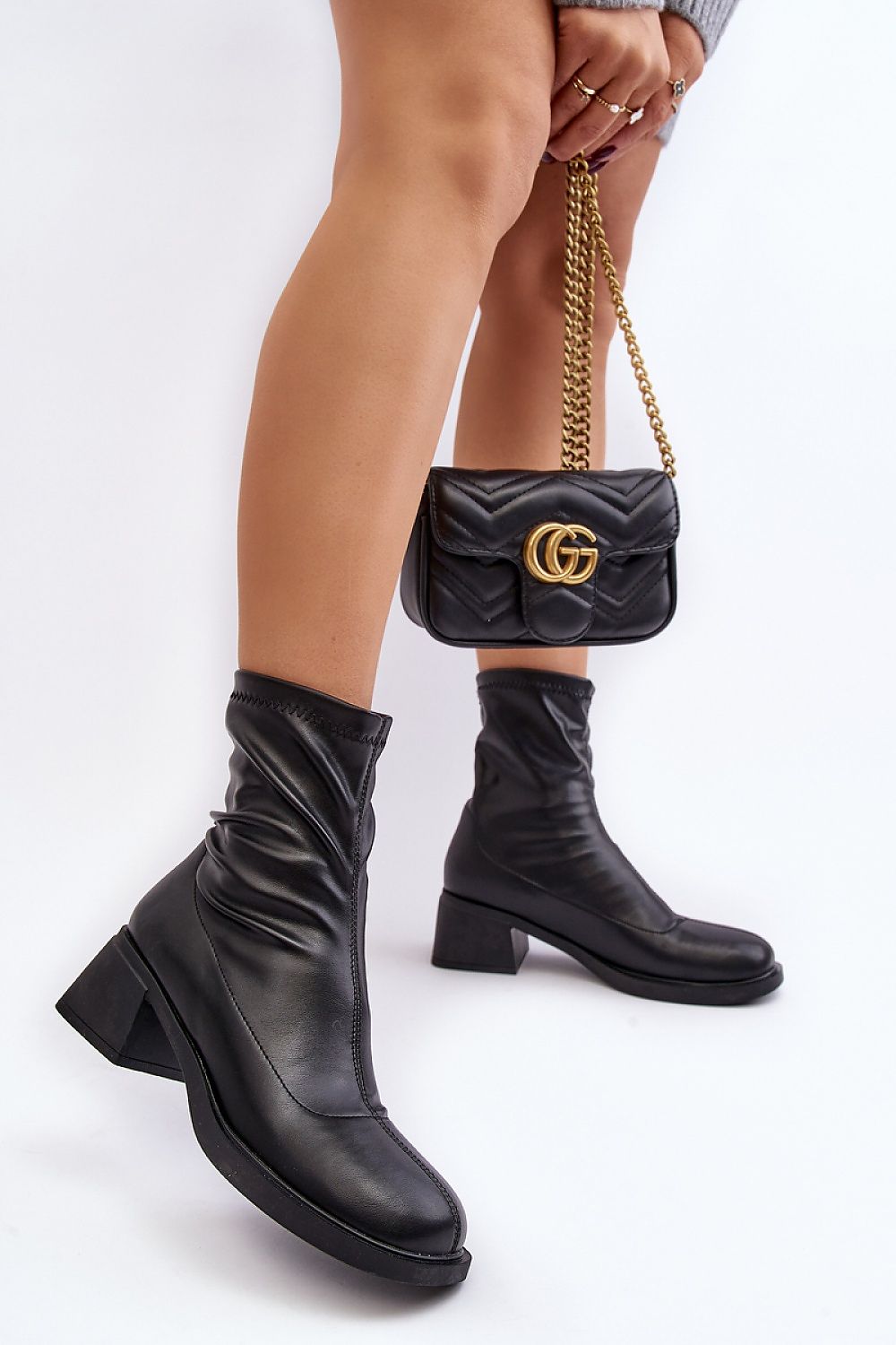 Botine cu toc model 189842 Step in style