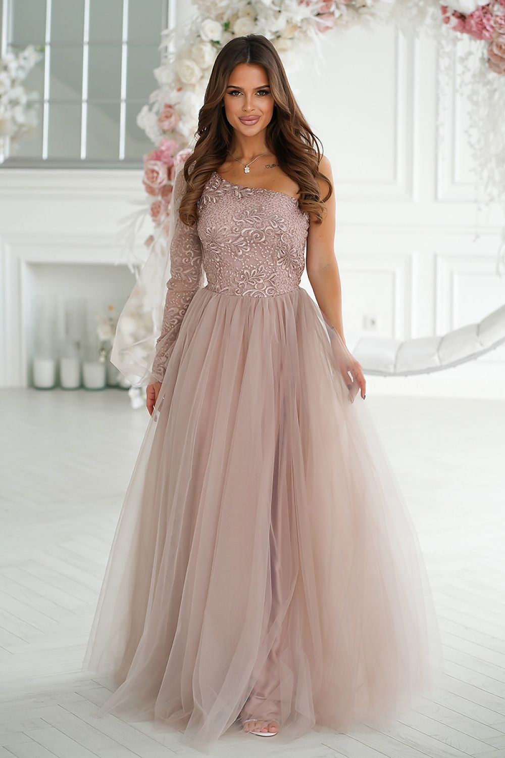 Rochie lungă model 192638 Bicotone