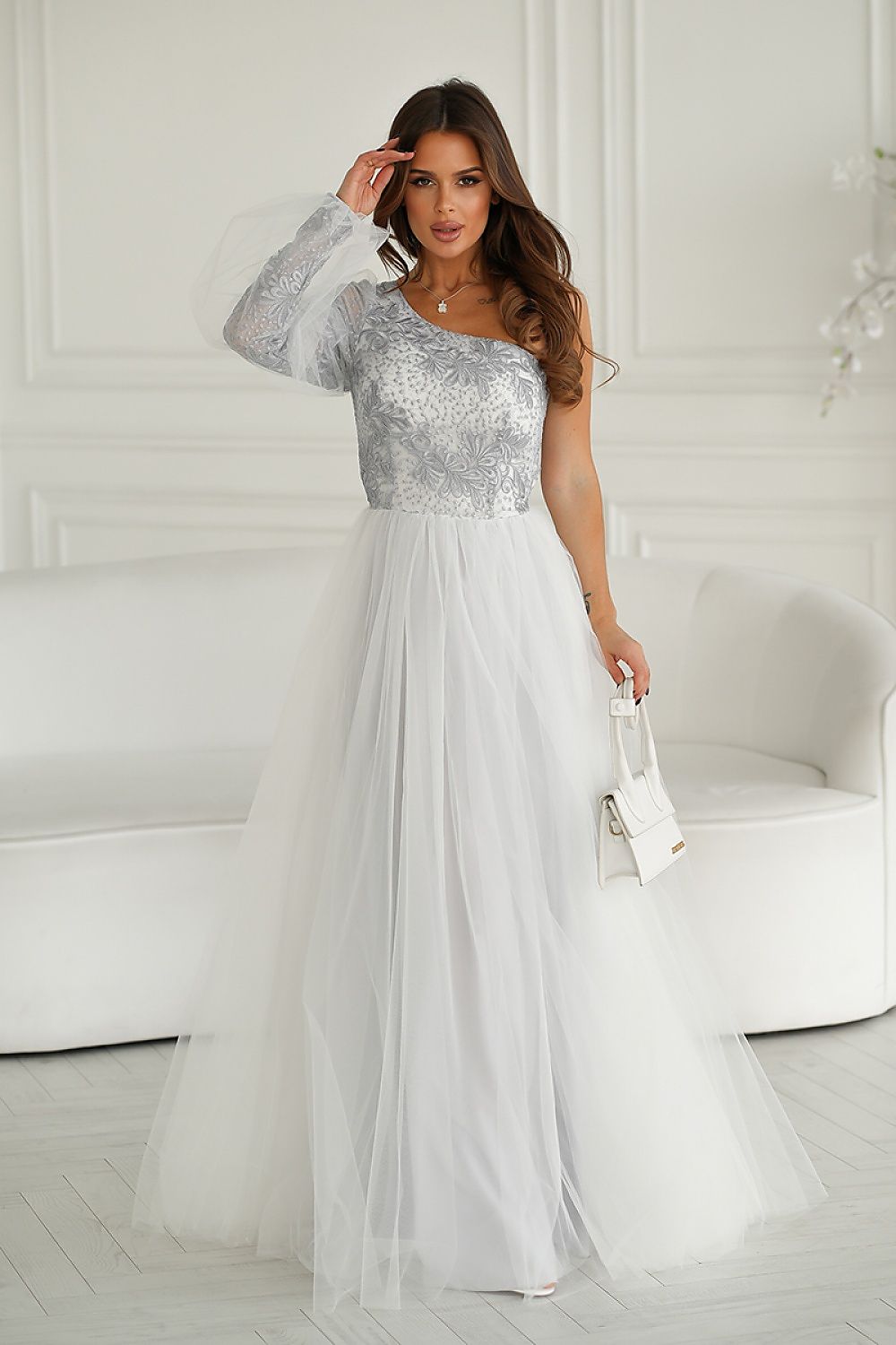 Rochie lungă model 192638 Bicotone