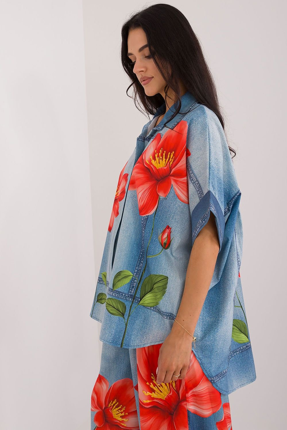 Cămaşă cu mânecă scurtă model 198387 Italy Moda