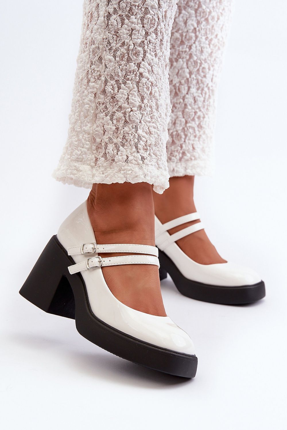 Pantofi cu toc simplu model 198522 Step in style