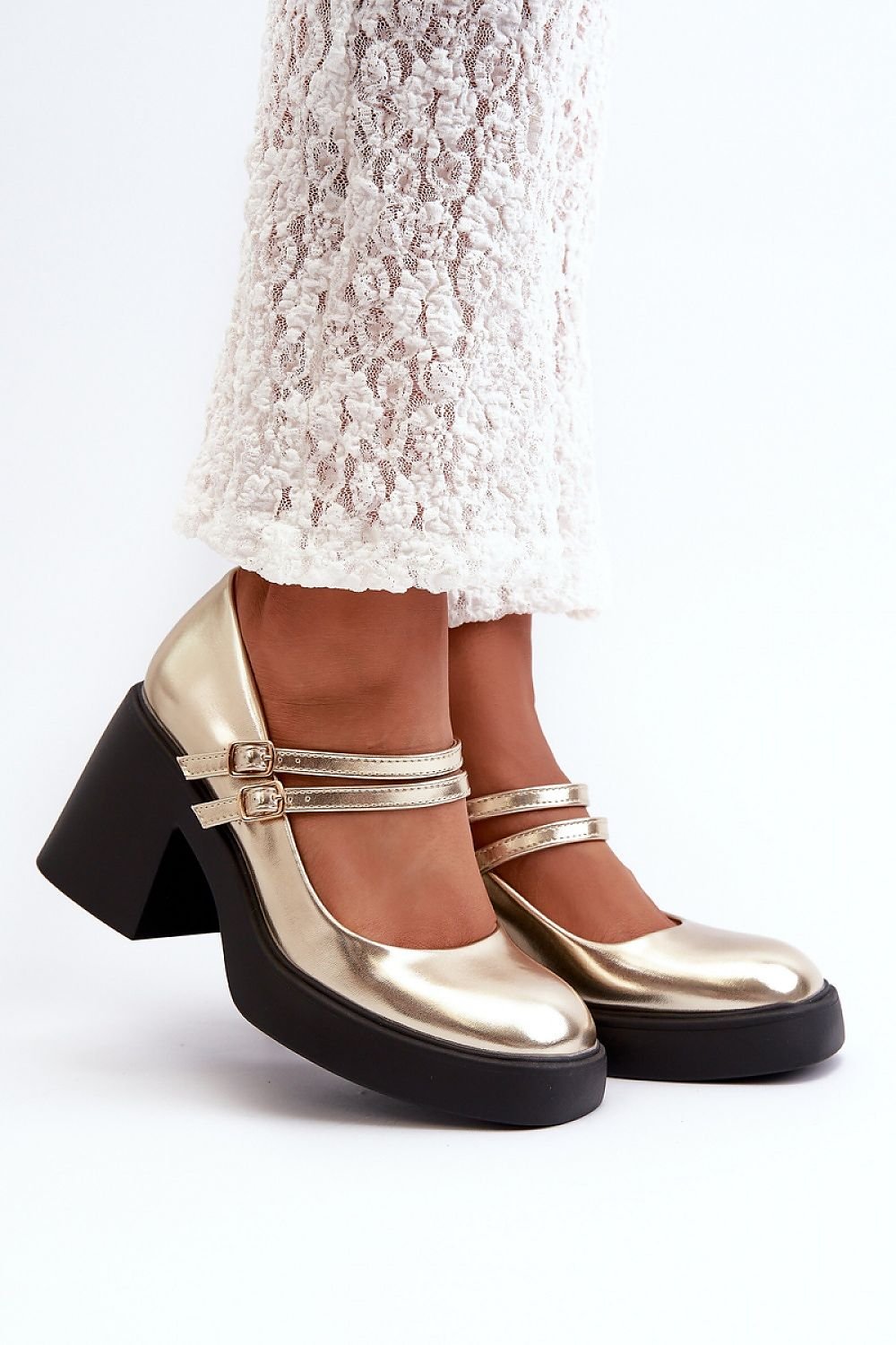 Pantofi cu toc simplu model 198522 Step in style