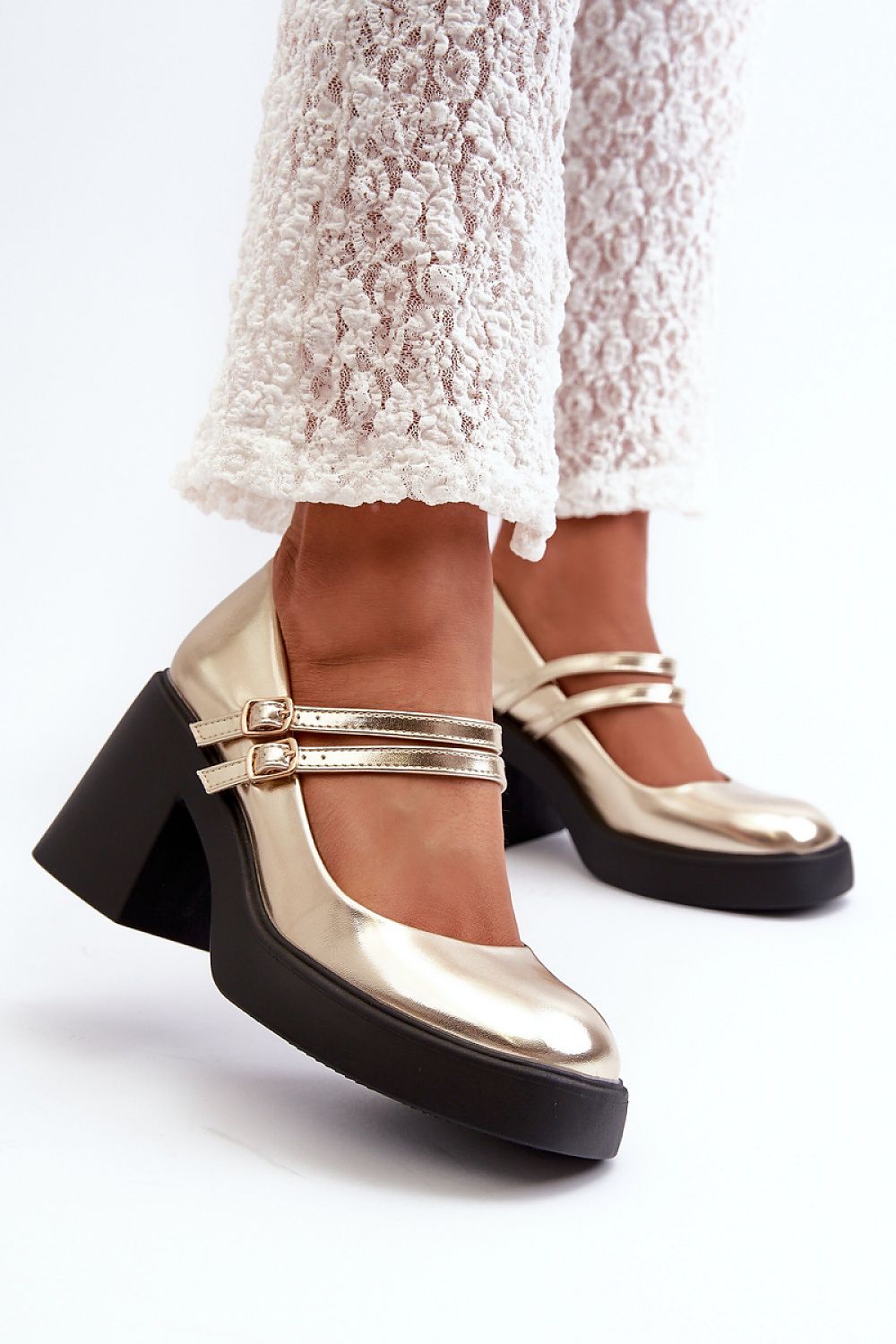 Pantofi cu toc simplu model 198522 Step in style