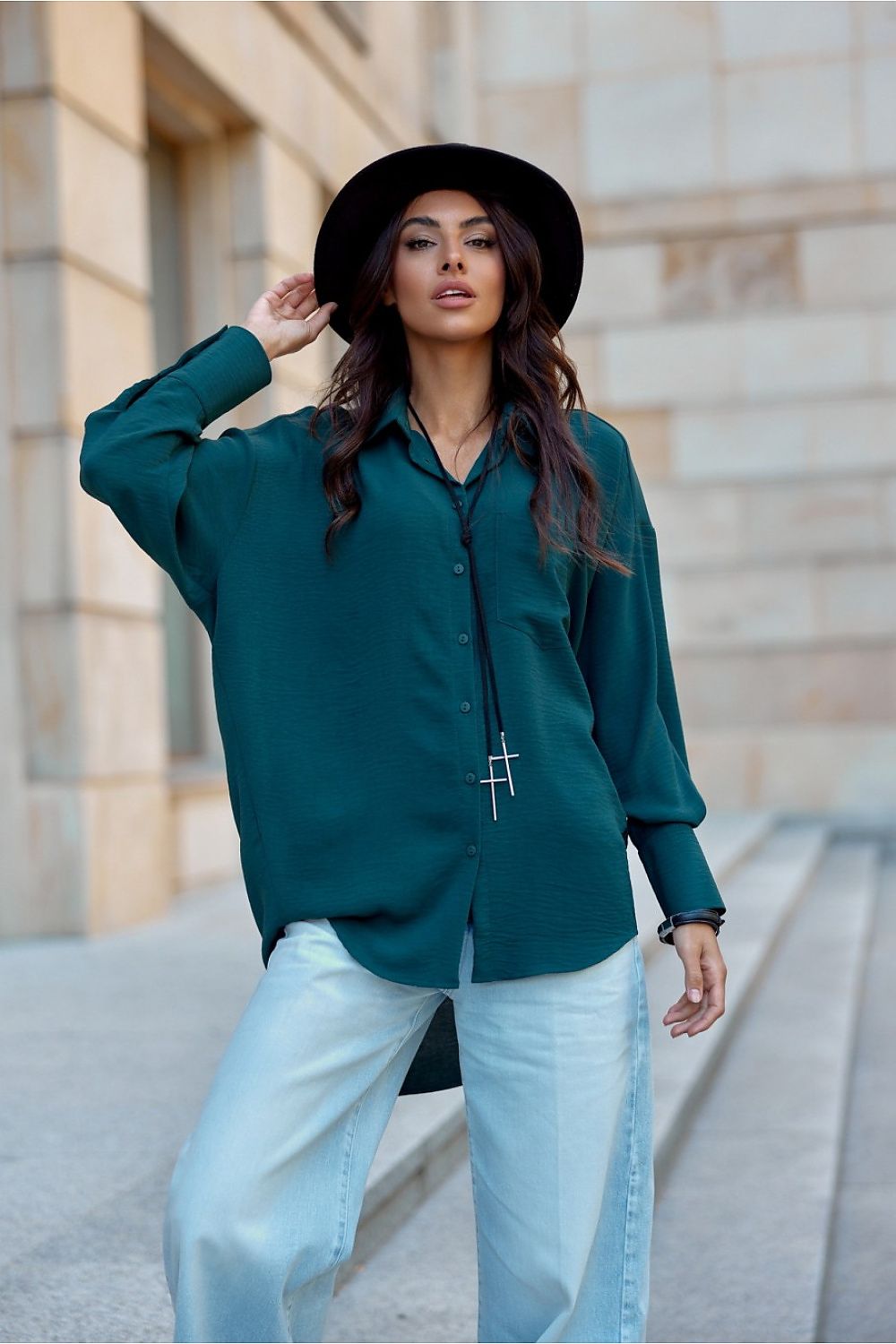 Cămaşă cu mânecă lungă model 199482 Roco Fashion