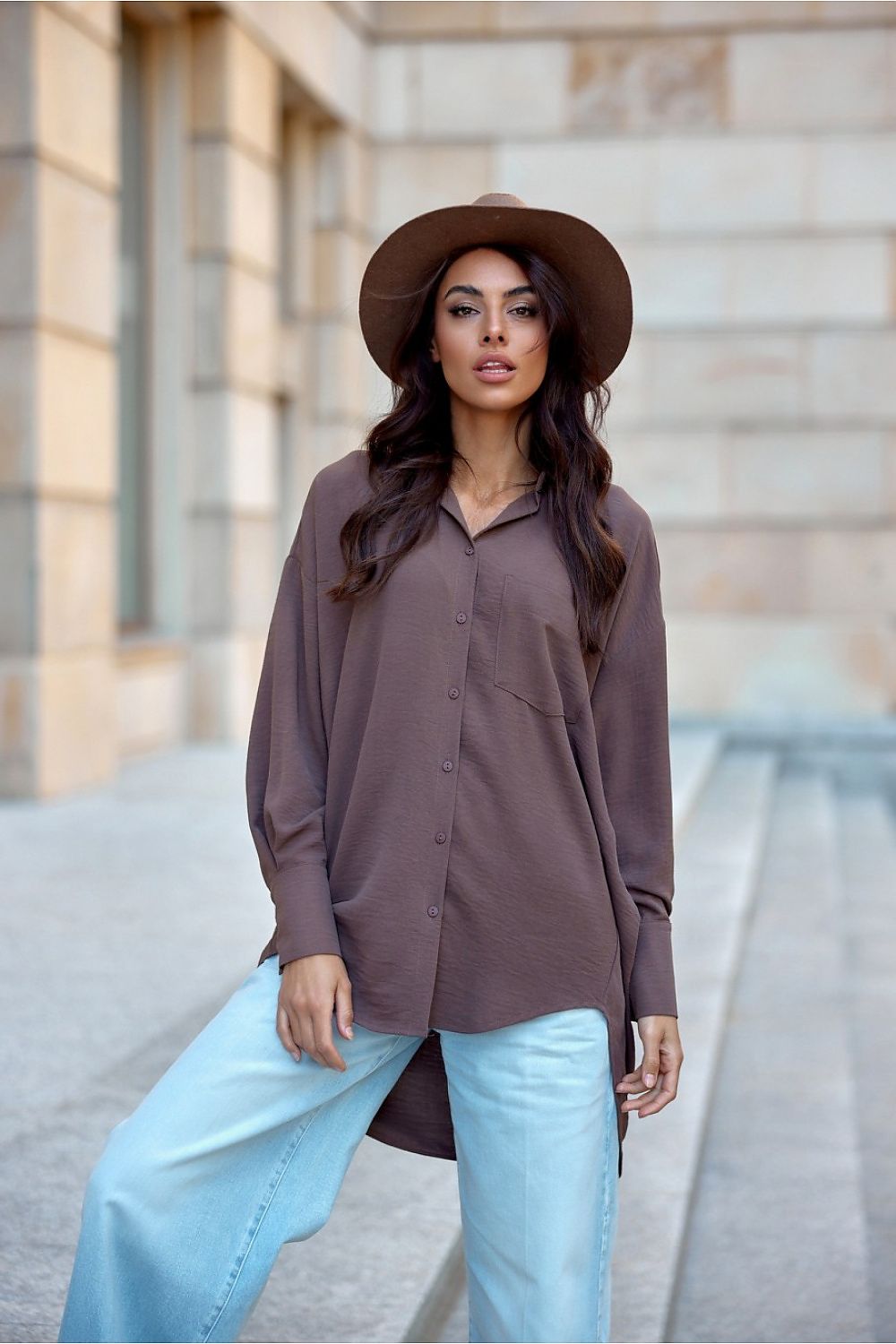 Cămaşă cu mânecă lungă model 199482 Roco Fashion