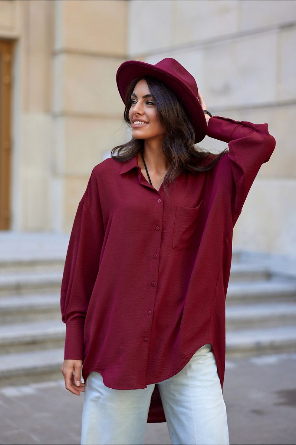 Cămaşă cu mânecă lungă model 199482 Roco Fashion