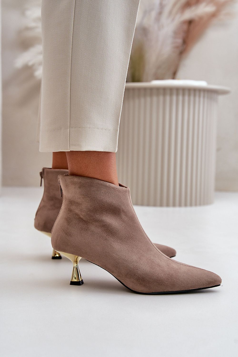 Botine cu toc model 199856 Step in style