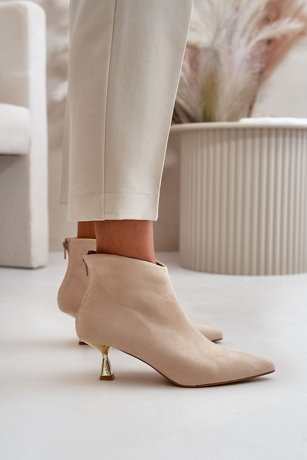 Botine cu toc model 199856 Step in style