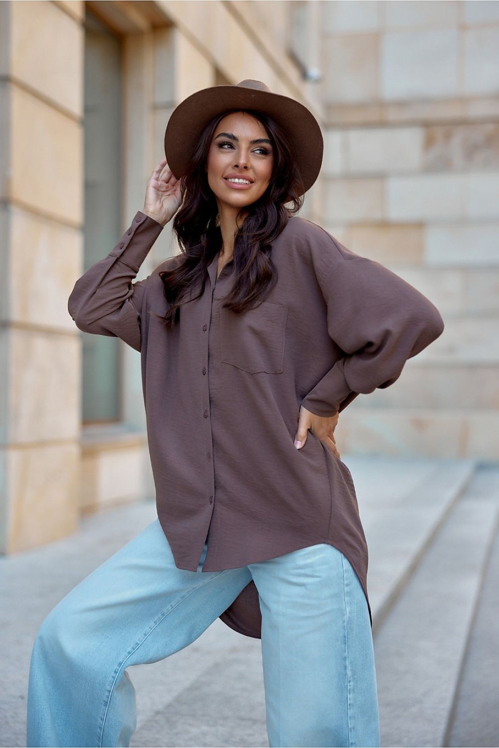 Cămaşă cu mânecă lungă model 201522 Roco Fashion