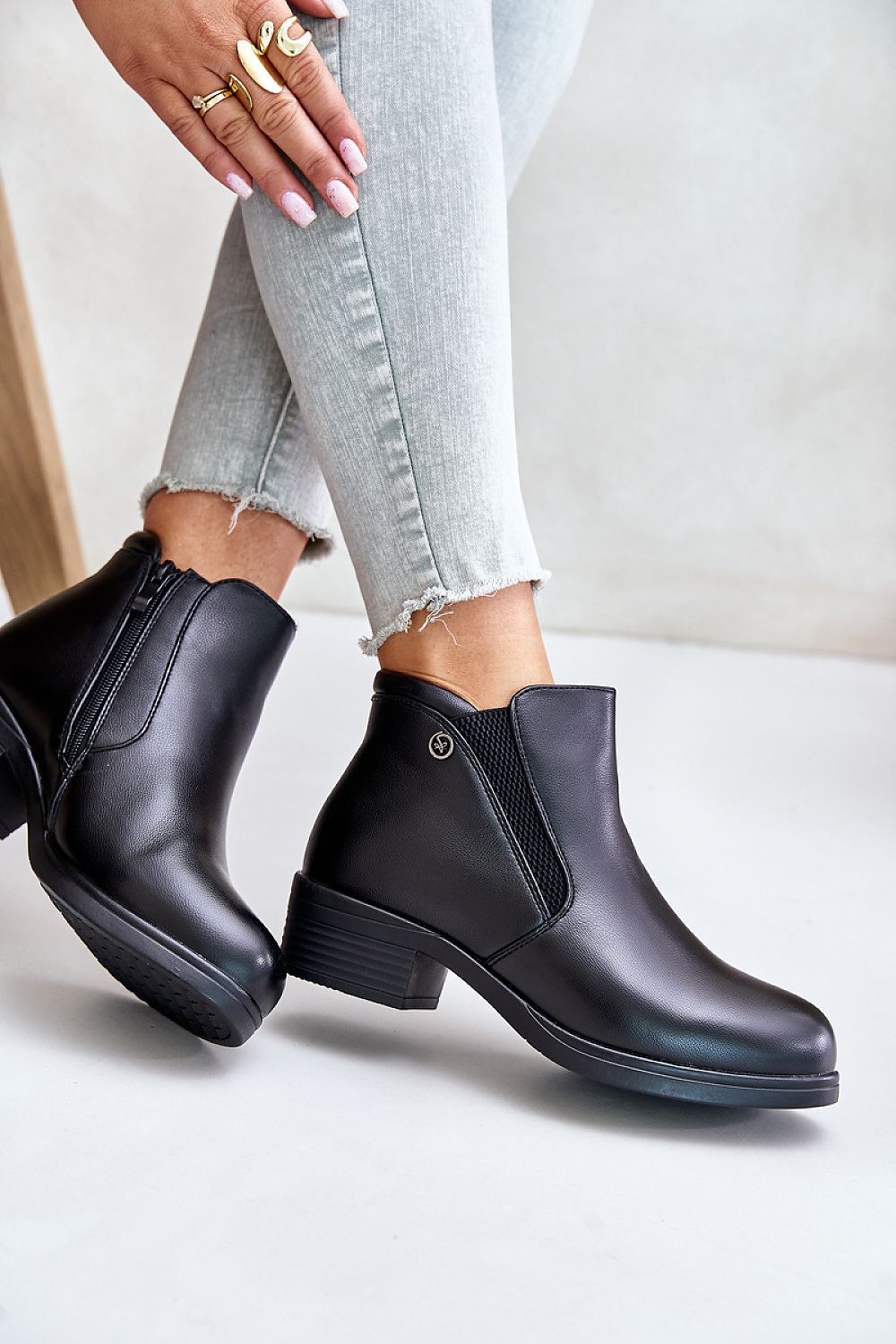Botine cu toc model 201683 Step in style