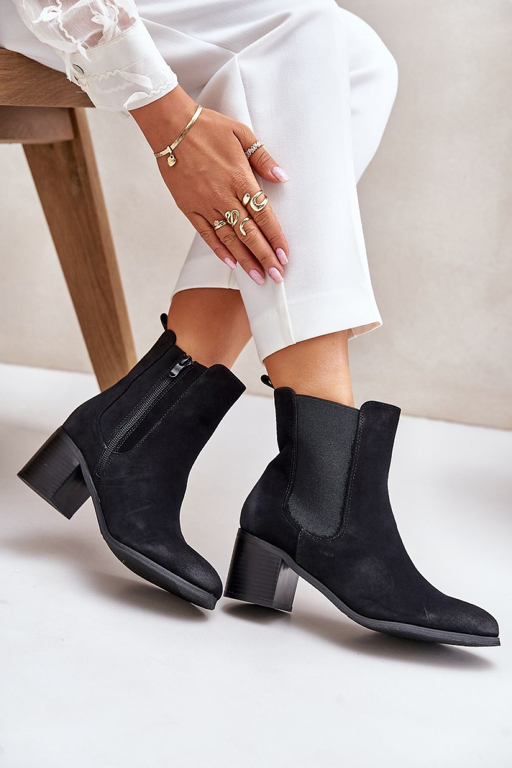 Botine cu toc model 201695 Step in style