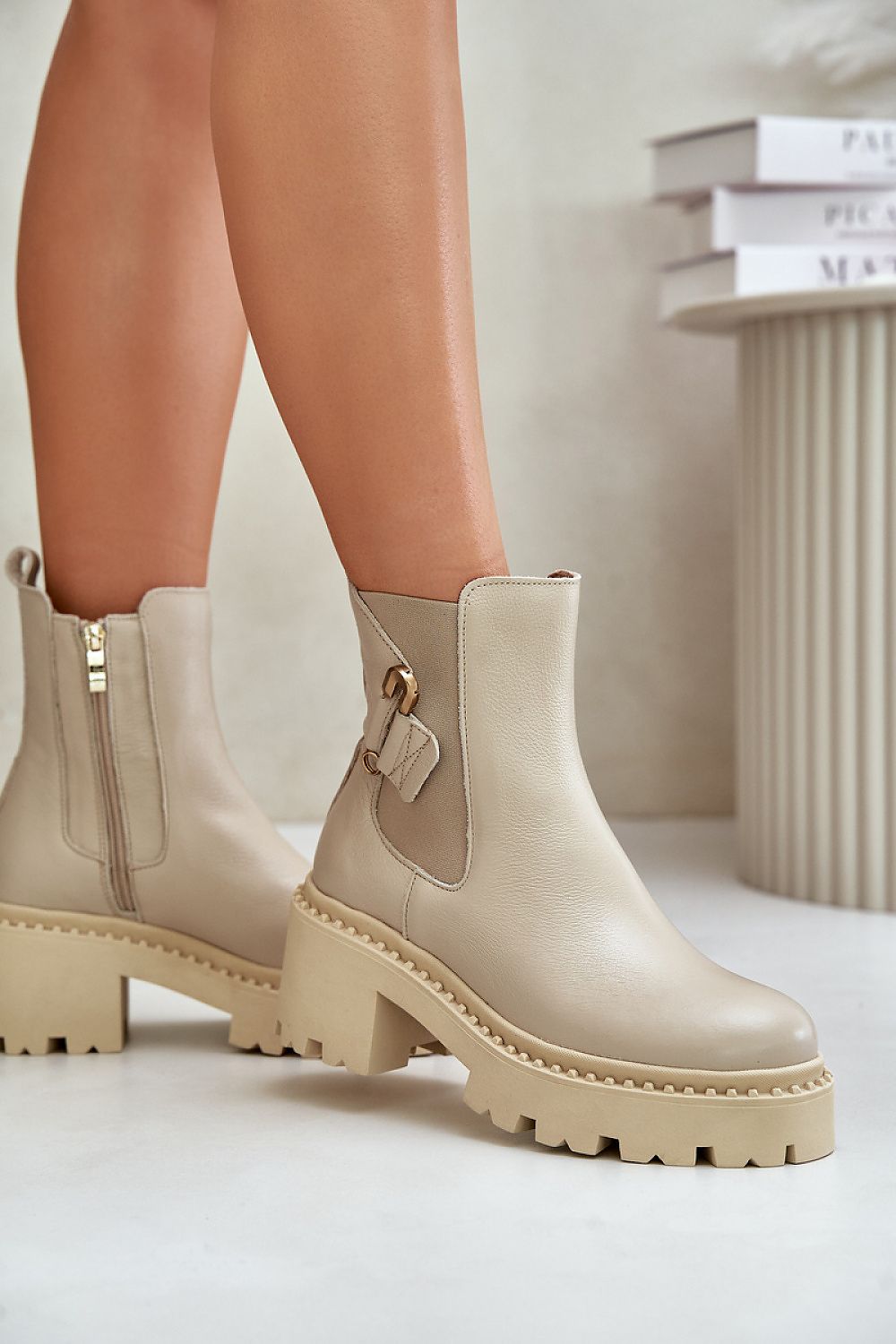 Botine cu toc model 202816 Step in style