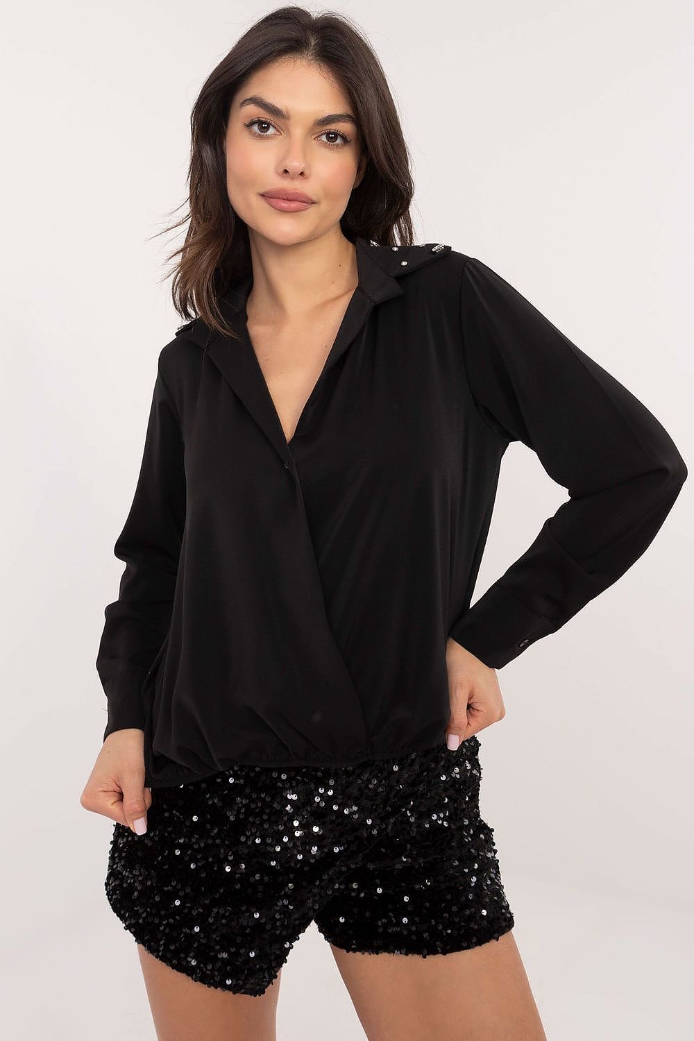 Cămaşă cu mânecă lungă model 203401 Italy Moda
