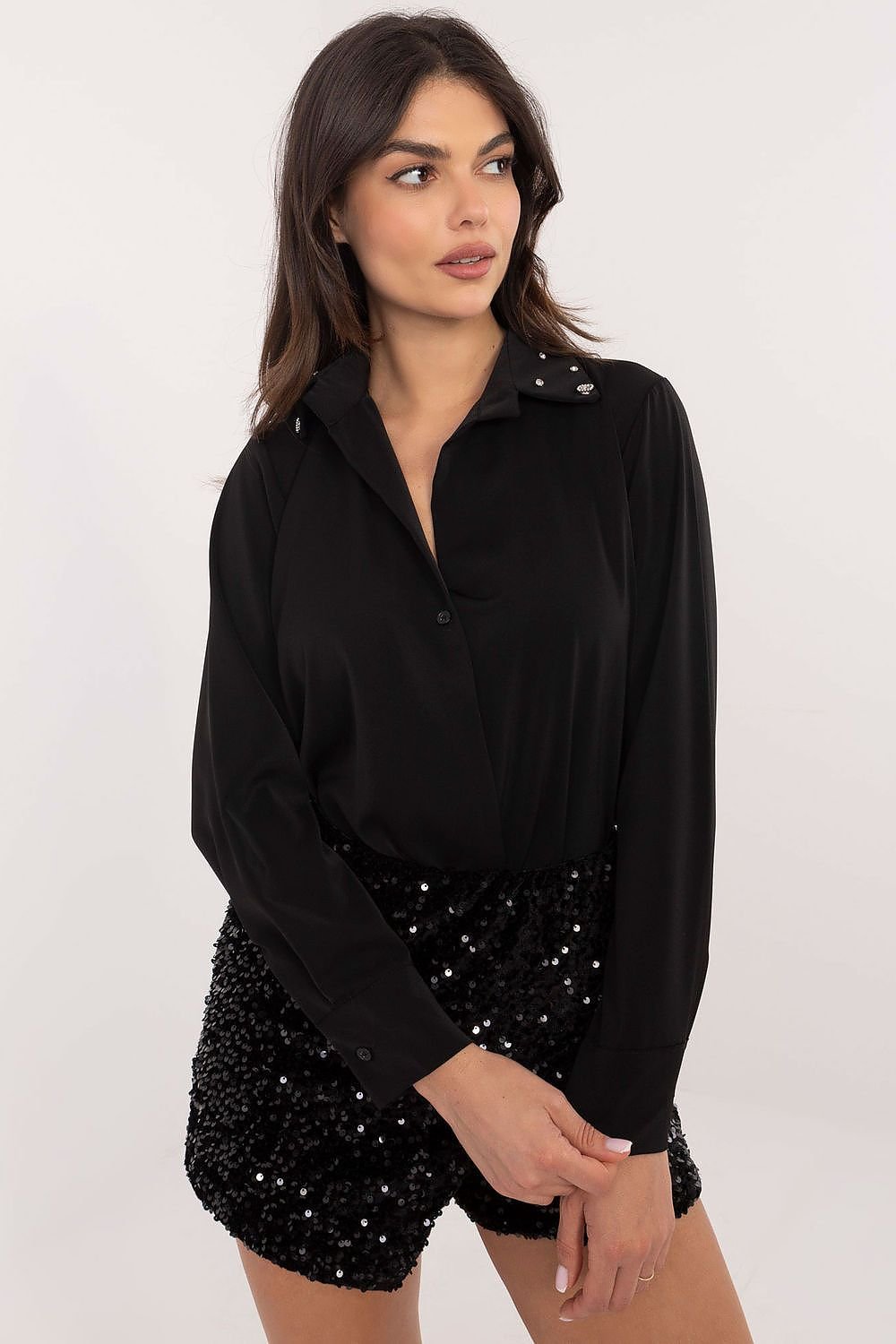 Cămaşă cu mânecă lungă model 203401 Italy Moda
