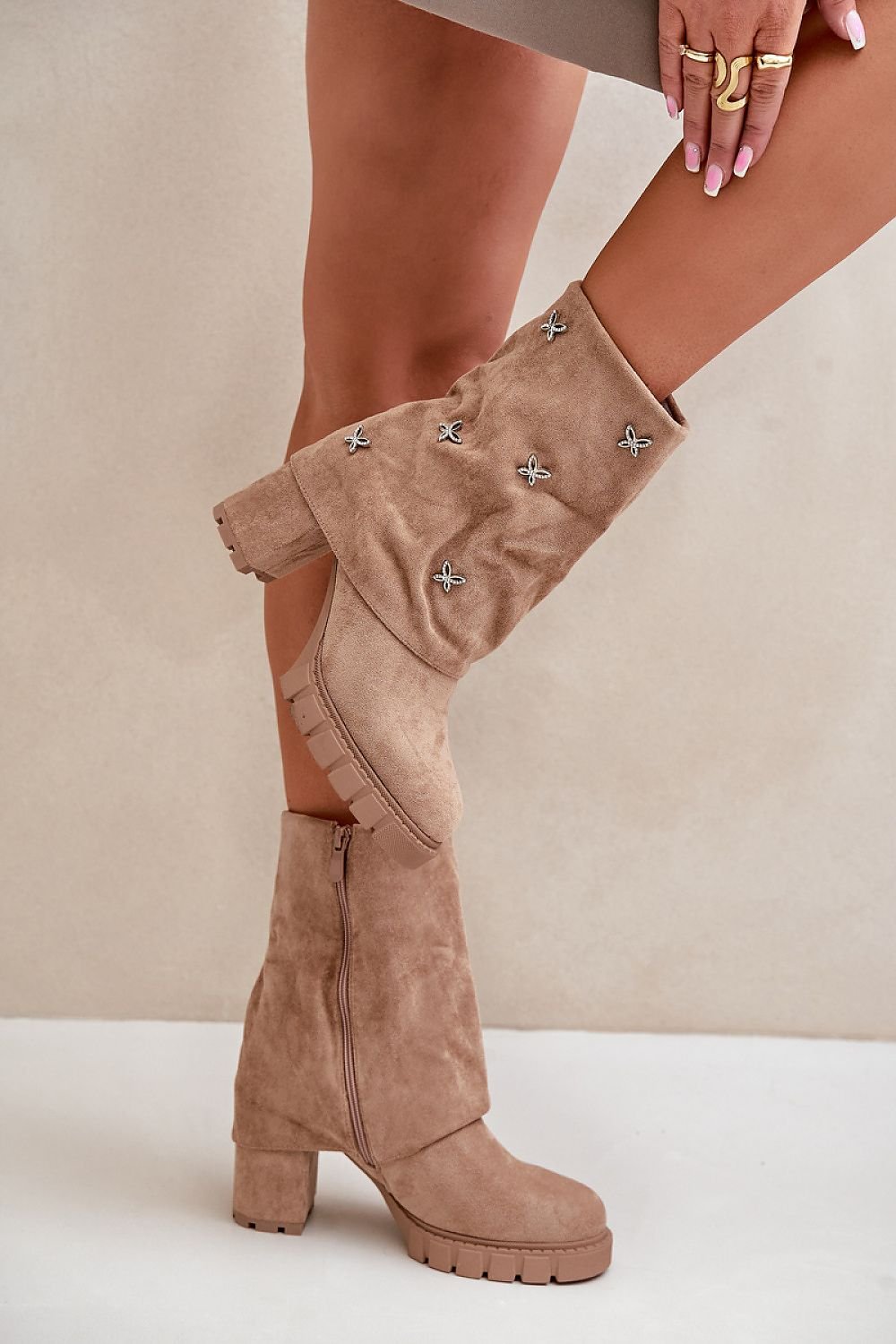 Botine cu toc model 203531 Step in style