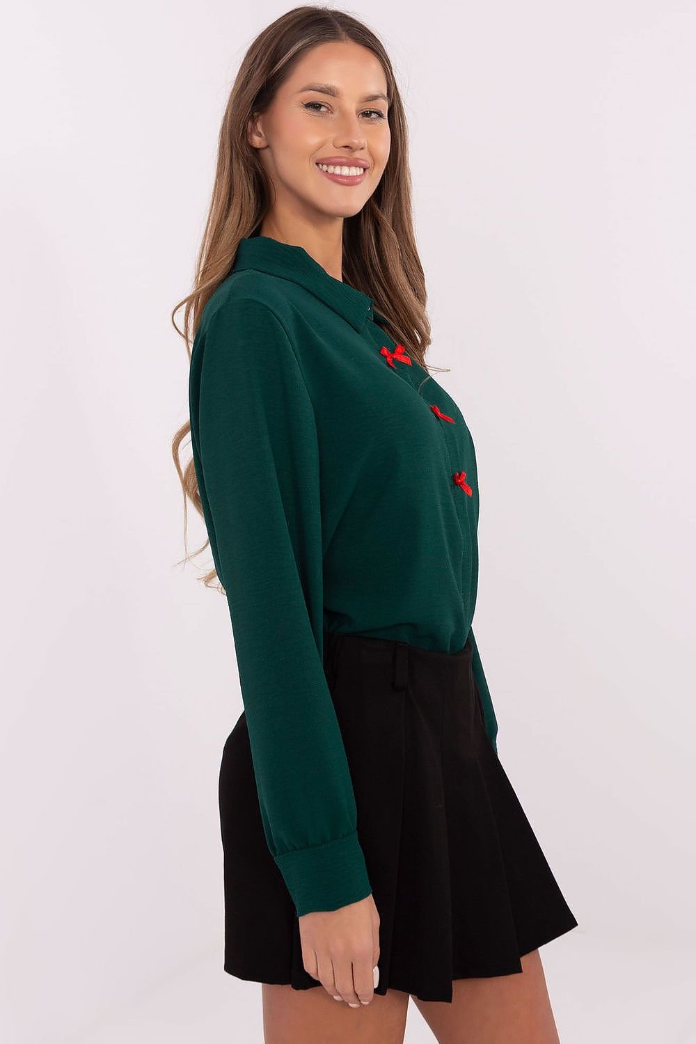 Cămaşă cu mânecă lungă model 204360 Italy Moda