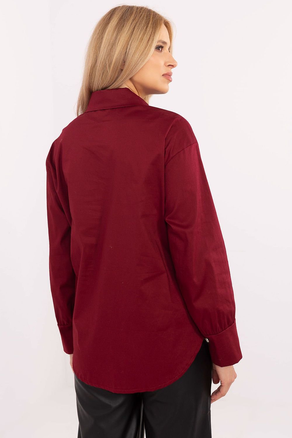 Cămaşă cu mânecă lungă model 204368 Italy Moda