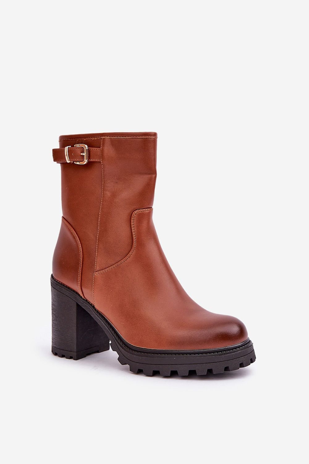Botine cu toc model 204674 Step in style