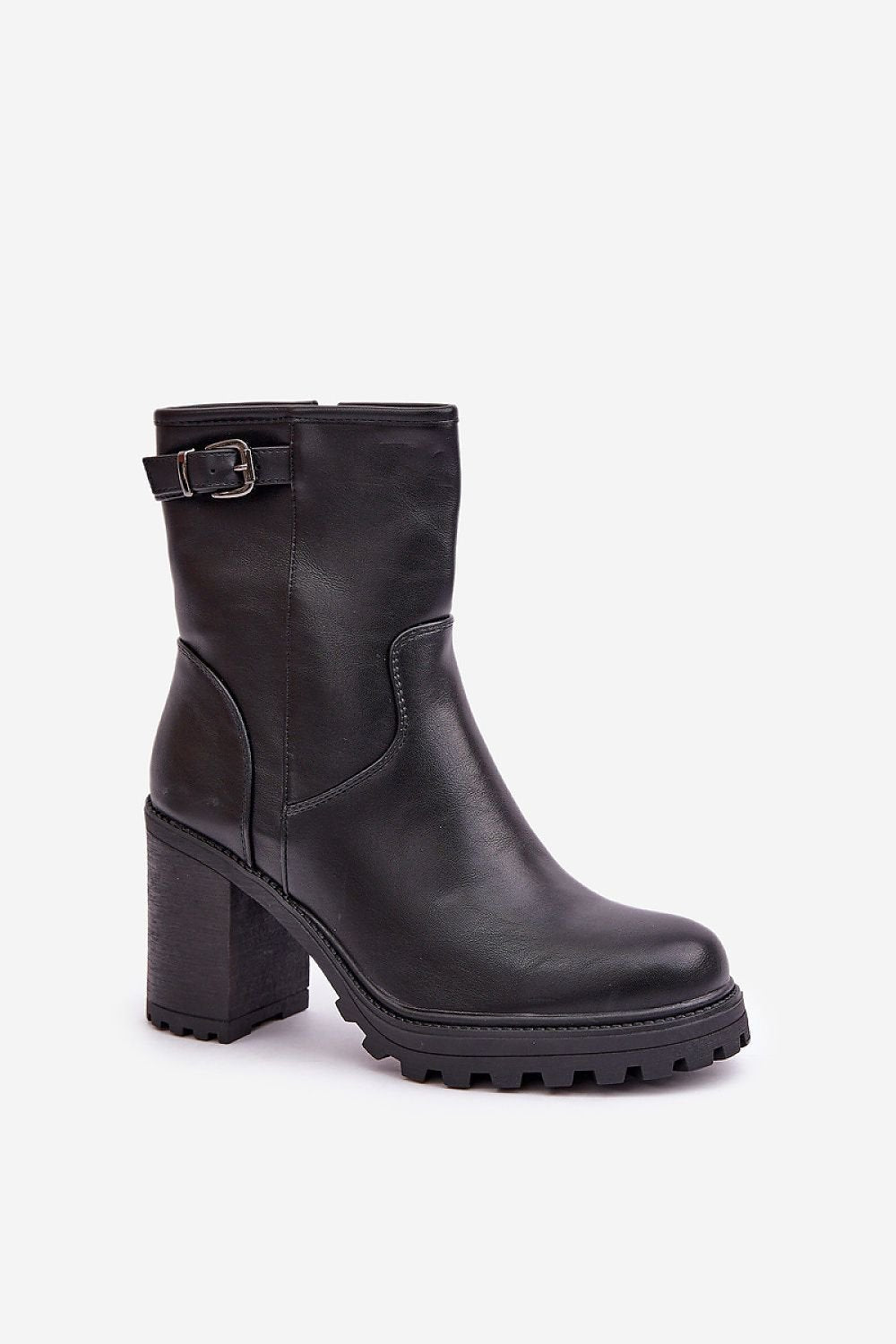 Botine cu toc model 204674 Step in style