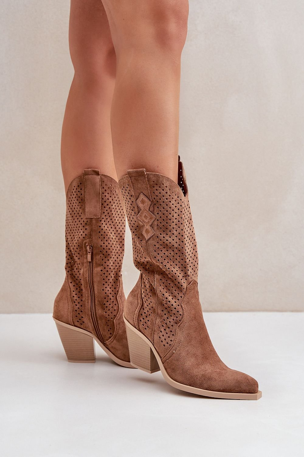Botine cu toc model 204751 Step in style