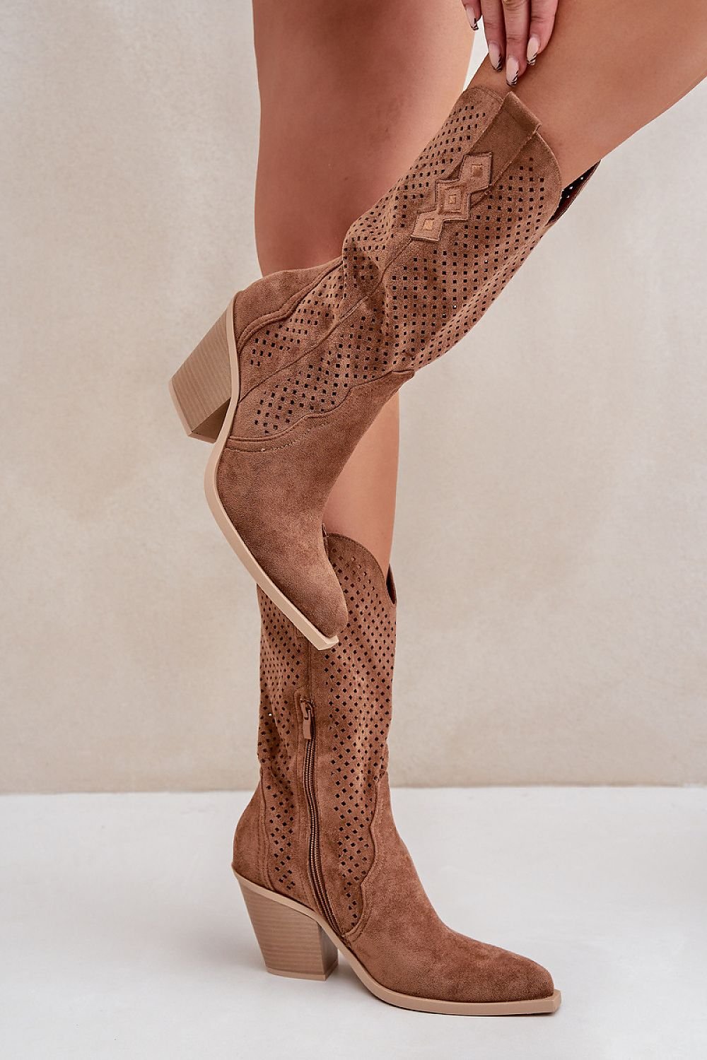 Botine cu toc model 204751 Step in style