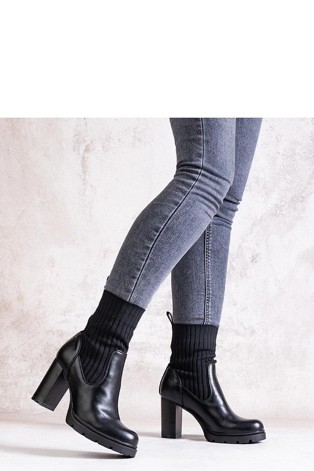Botine cu toc model 205811 Solea