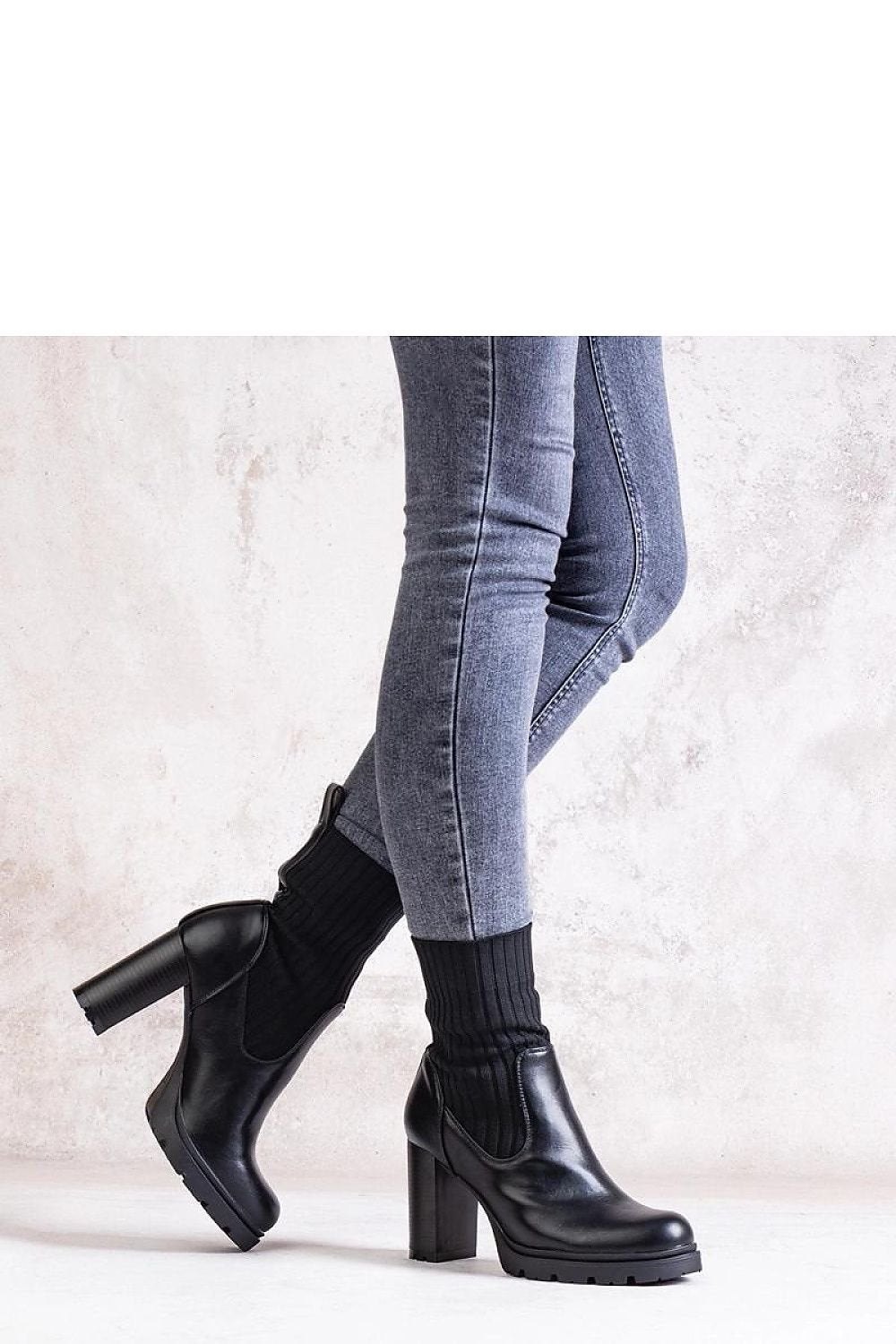 Botine cu toc model 205811 Solea