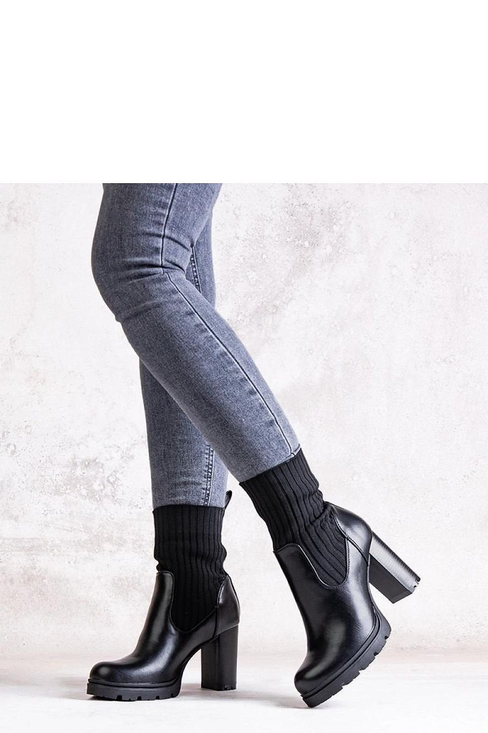 Botine cu toc model 205811 Solea