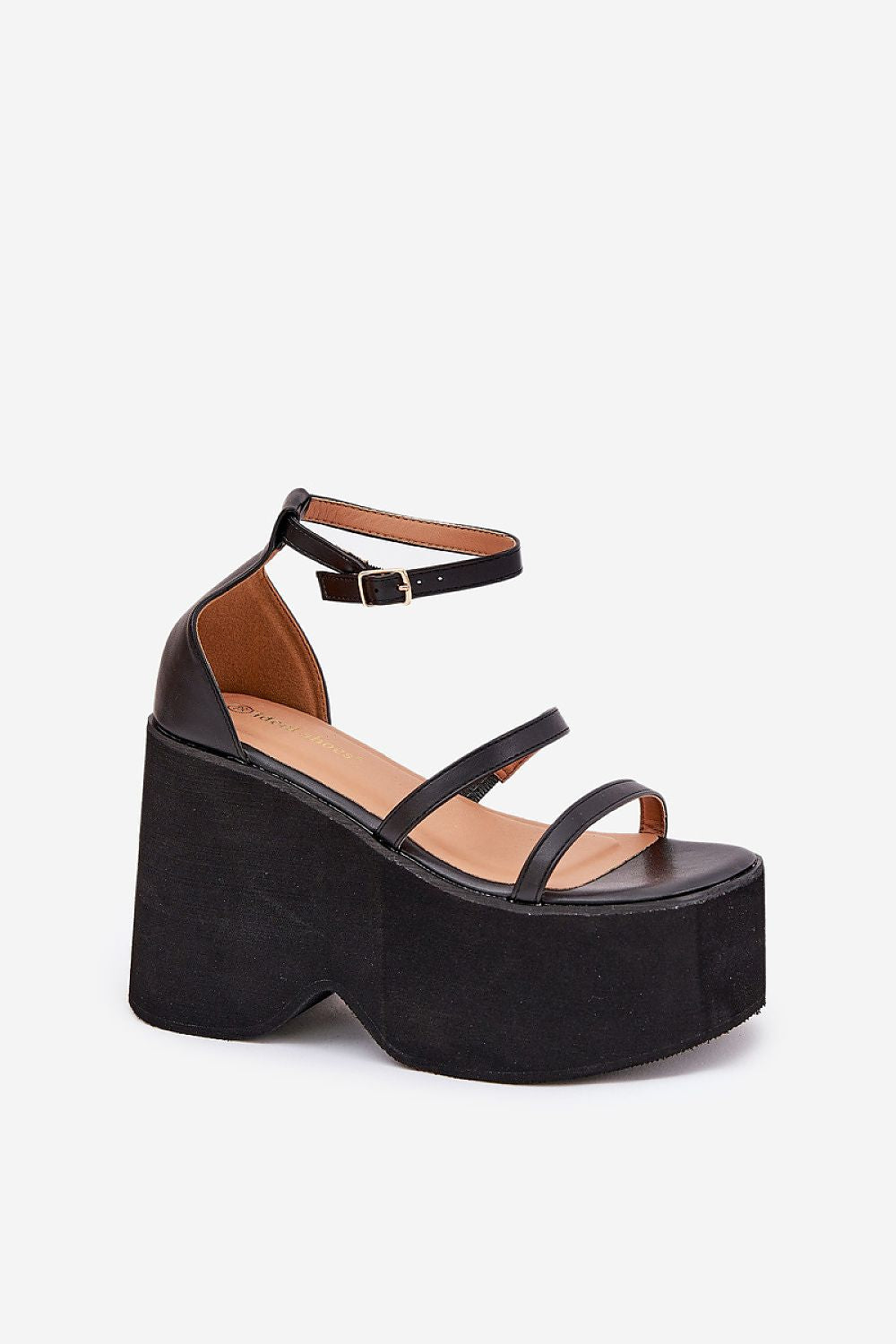 Sandale cu talpă tip pană model 209881 Step in style