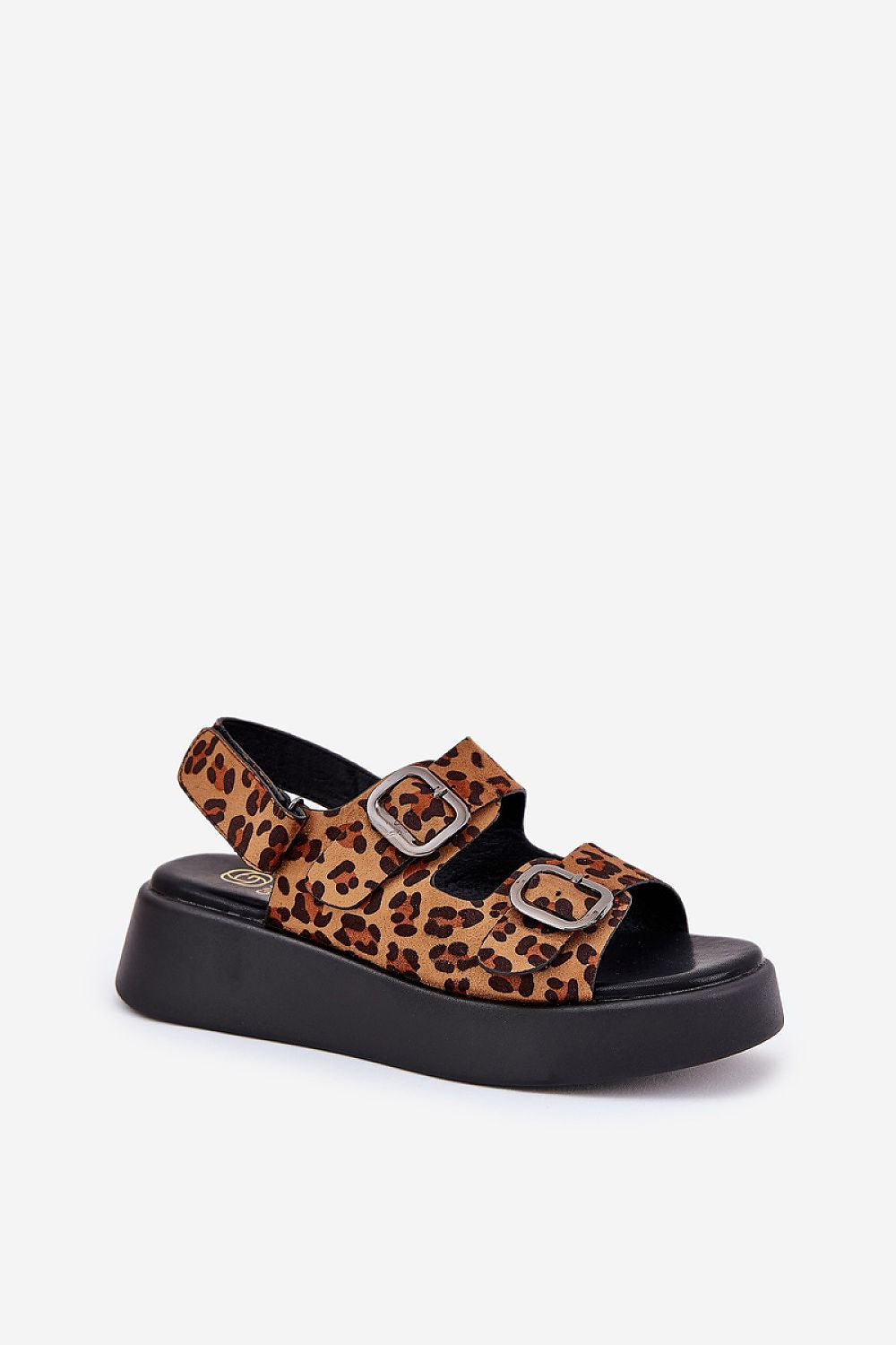 Sandale cu talpă tip pană model 209884 Step in style