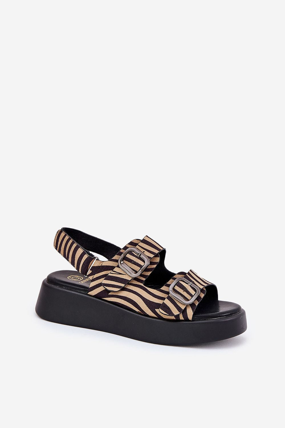 Sandale cu talpă tip pană model 209885 Step in style
