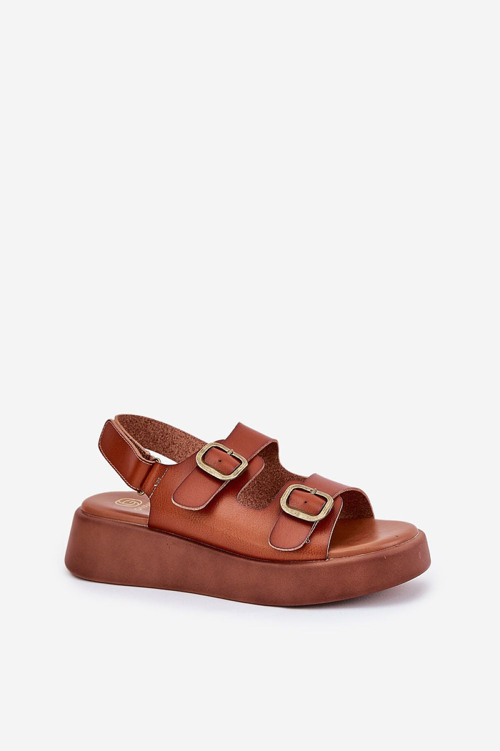 Sandale cu talpă tip pană model 209886 Step in style
