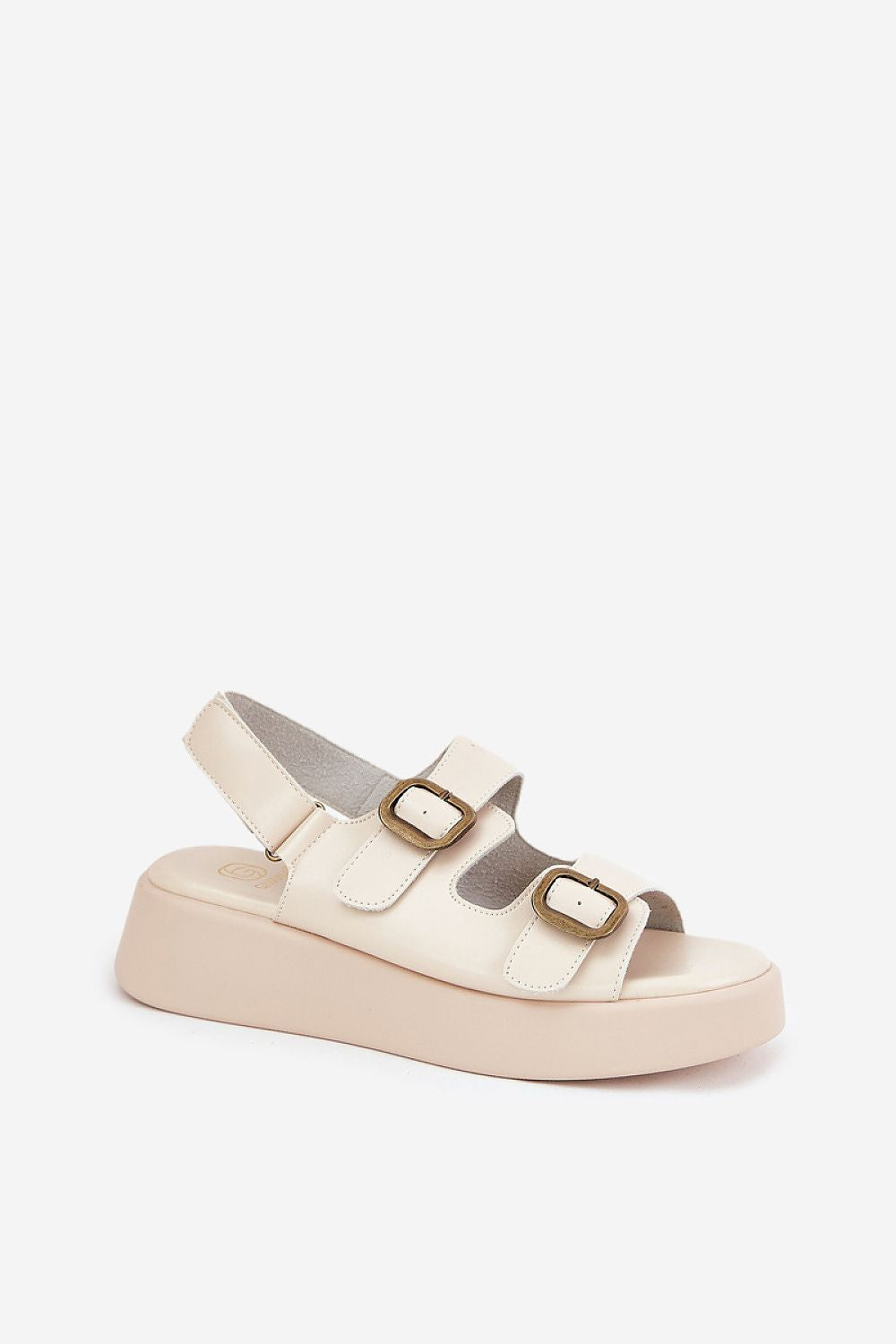 Sandale cu talpă tip pană model 209888 Step in style