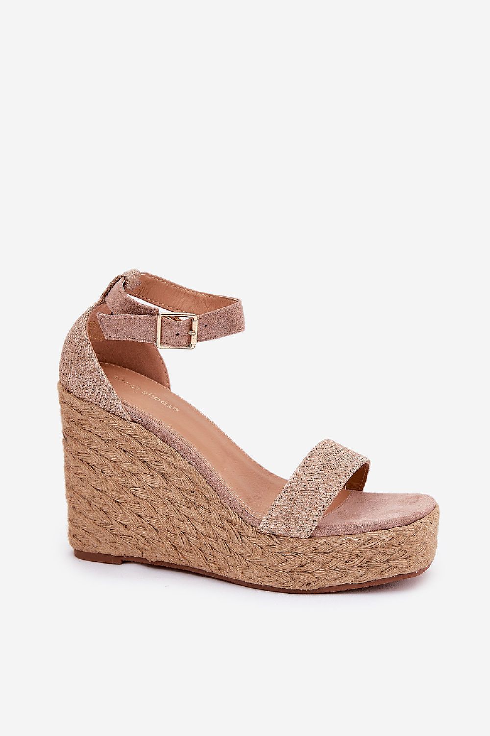 Sandale cu talpă tip pană model 209911 Step in style