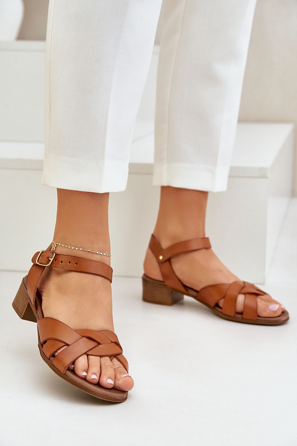 Sandale cu toc model 210707 Step in style