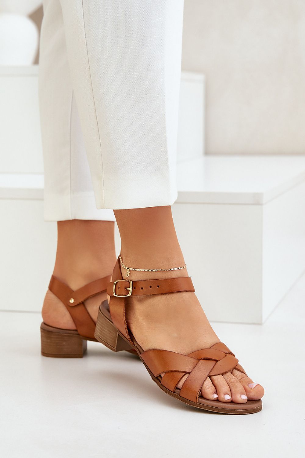 Sandale cu toc model 210707 Step in style