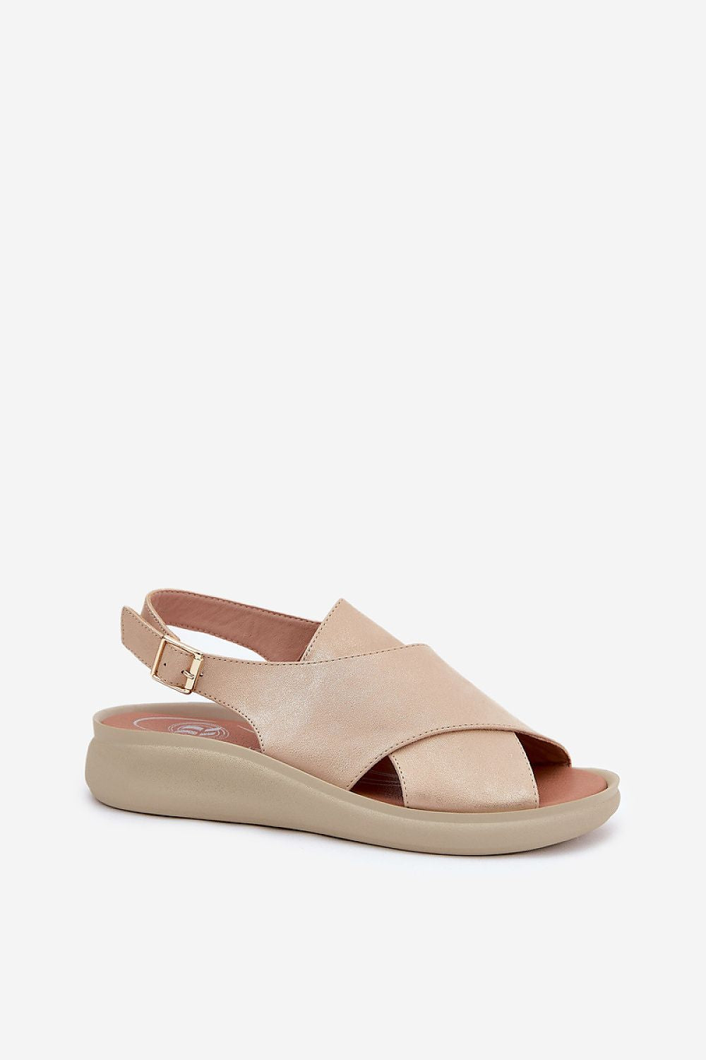 Sandale cu talpă tip pană model 211362 Step in style