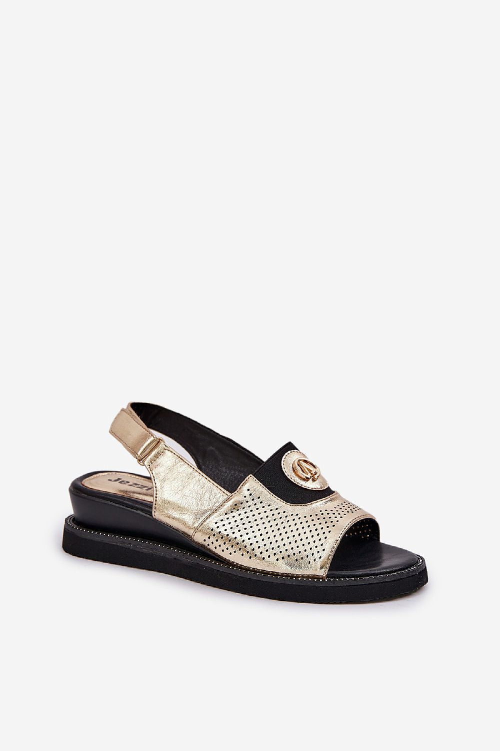 Sandale cu talpă tip pană model 211717 Step in style