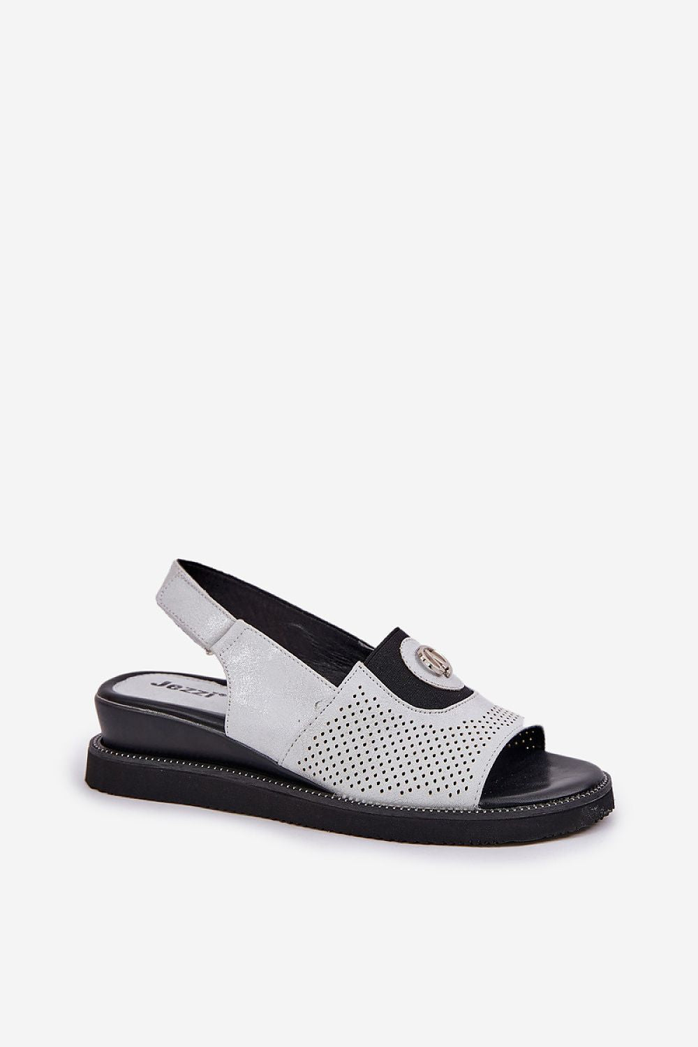 Sandale cu talpă tip pană model 211718 Step in style