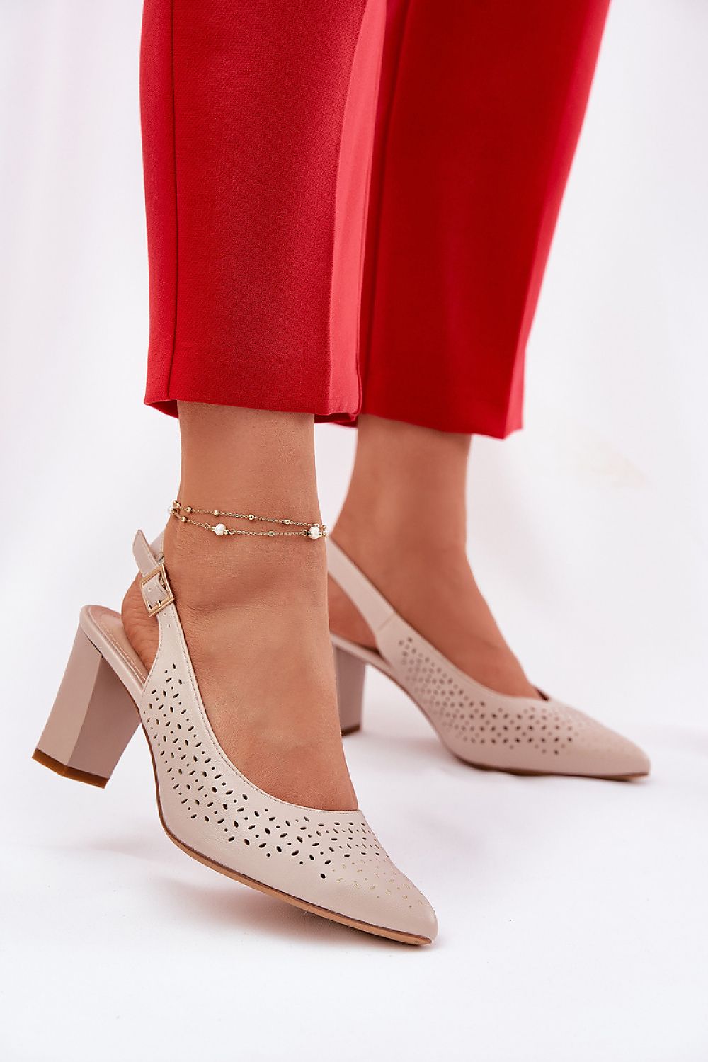 Sandale cu toc model 211940 Step in style