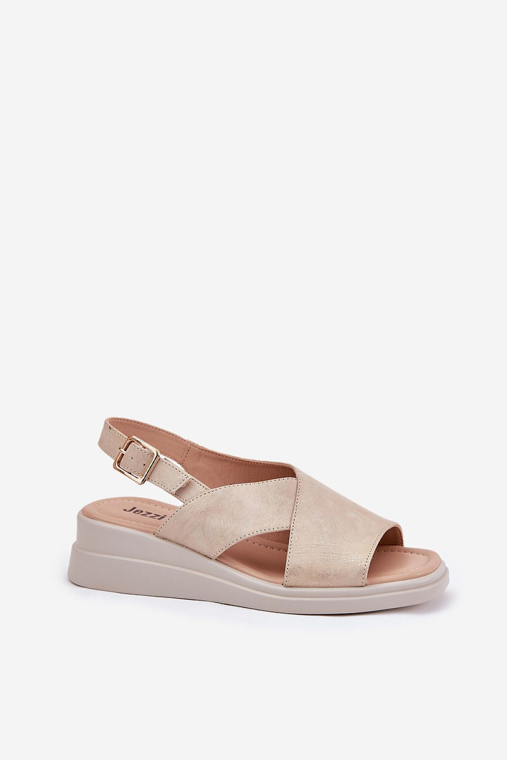 Sandale cu talpă tip pană model 211942 Step in style