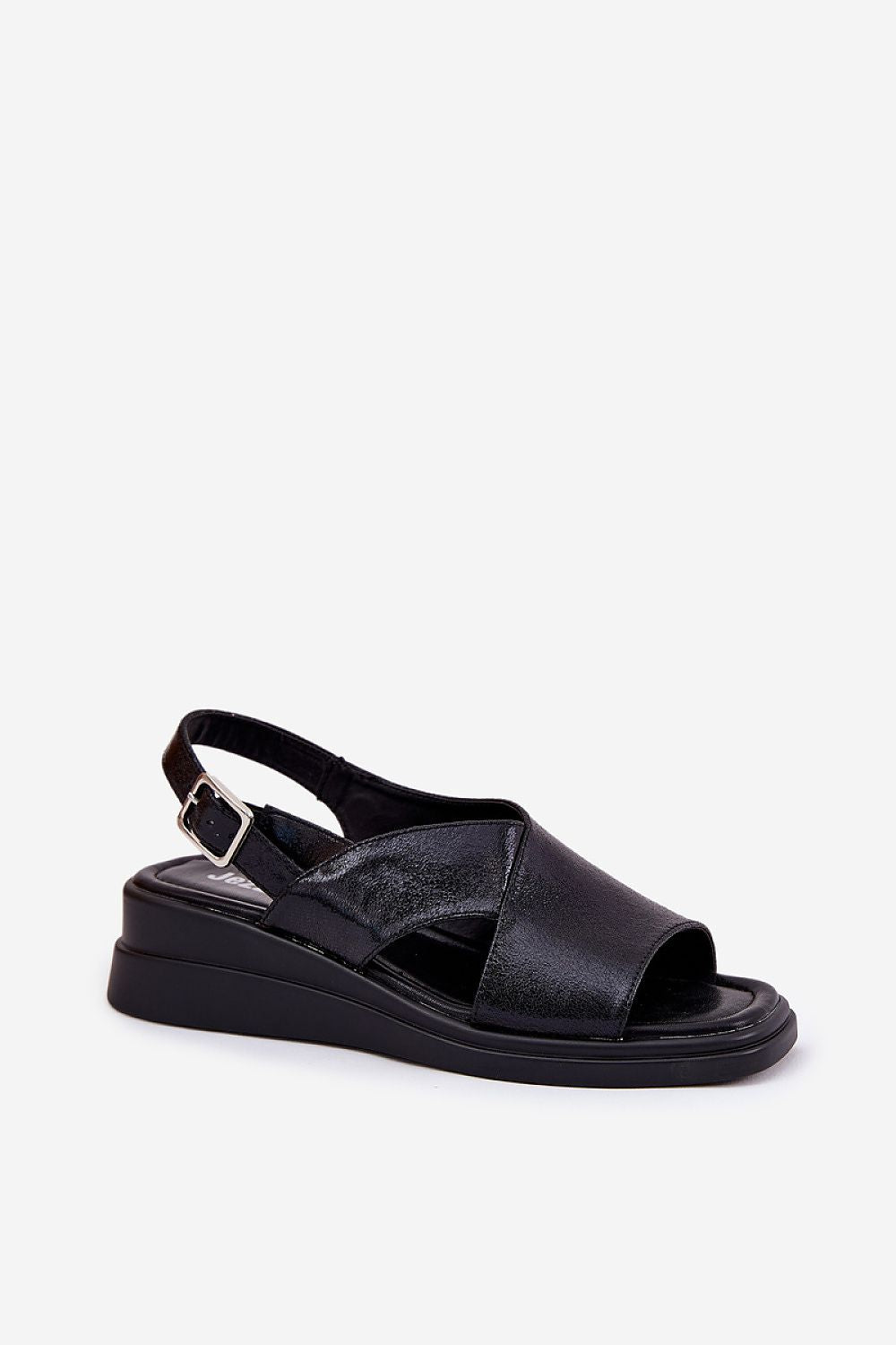Sandale cu talpă tip pană model 211943 Step in style