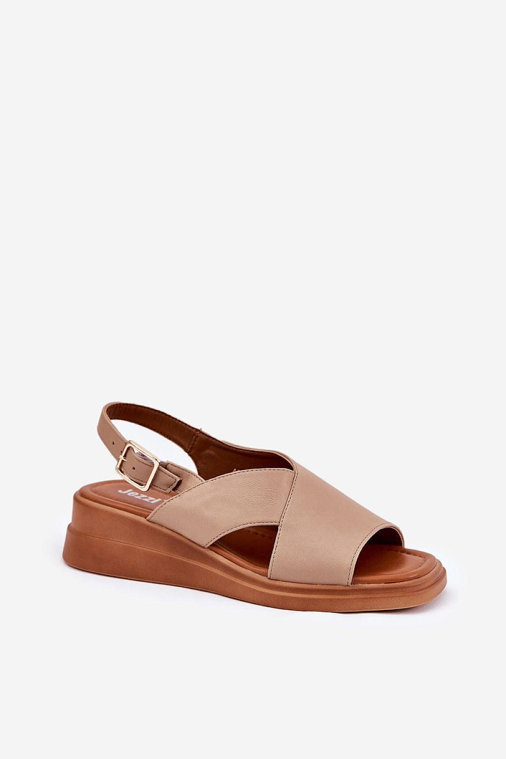Sandale cu talpă tip pană model 211944 Step in style