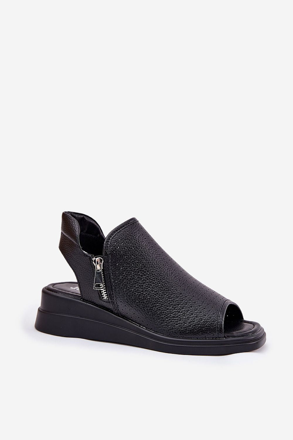 Sandale cu talpă tip pană model 211945 Step in style