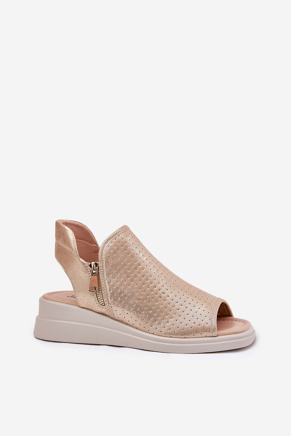 Sandale cu talpă tip pană model 211946 Step in style