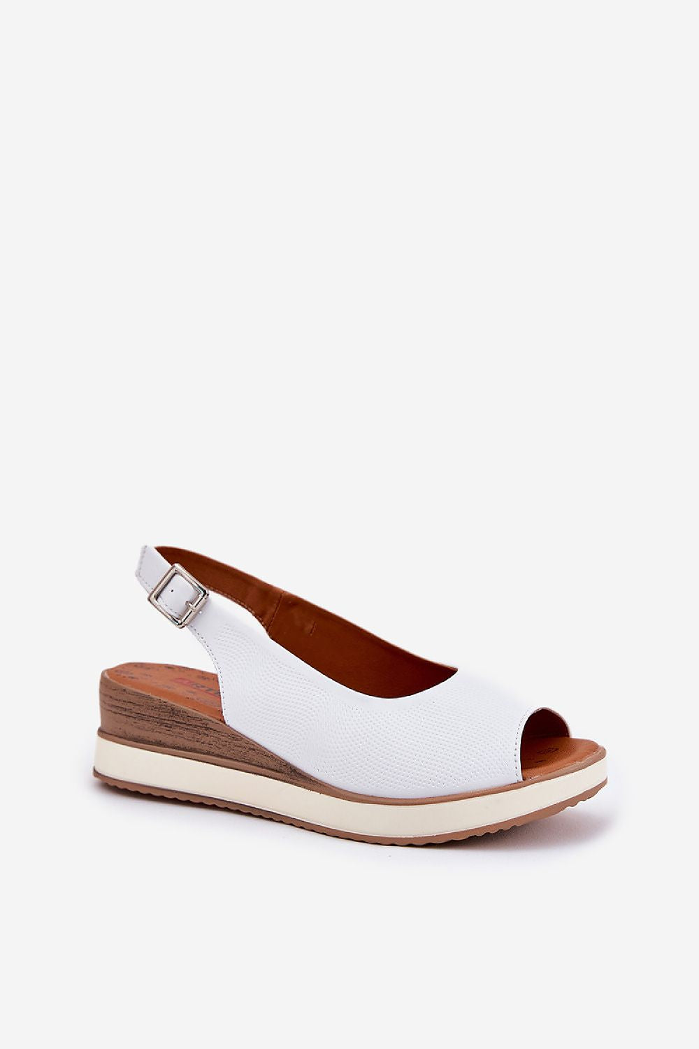 Sandale cu talpă tip pană model 212127 Step in style