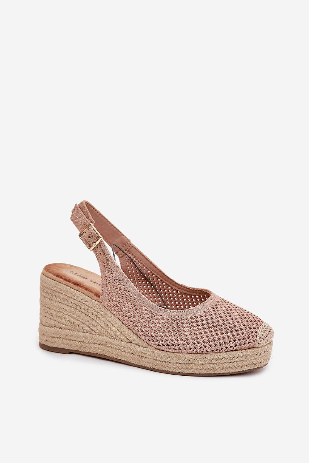 Sandale cu talpă tip pană model 214091 Step in style