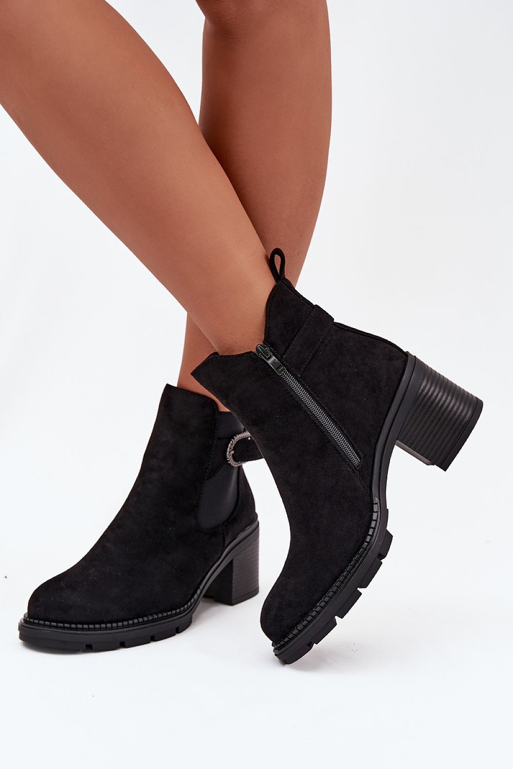Botine cu toc model 216653 Step in style